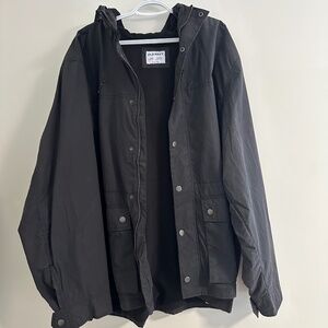 Old Navy Men’s Cargo Water Resistant Jacket Black XXXL